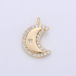 Moon & Stars Pave Charm - Rania Dabagh Jewelry