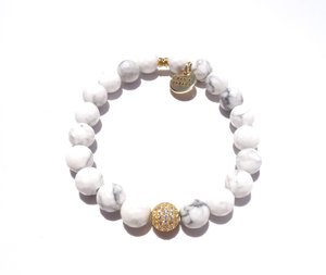 Beth Gold Bracelet - Marble / Standard size / Stretch - 