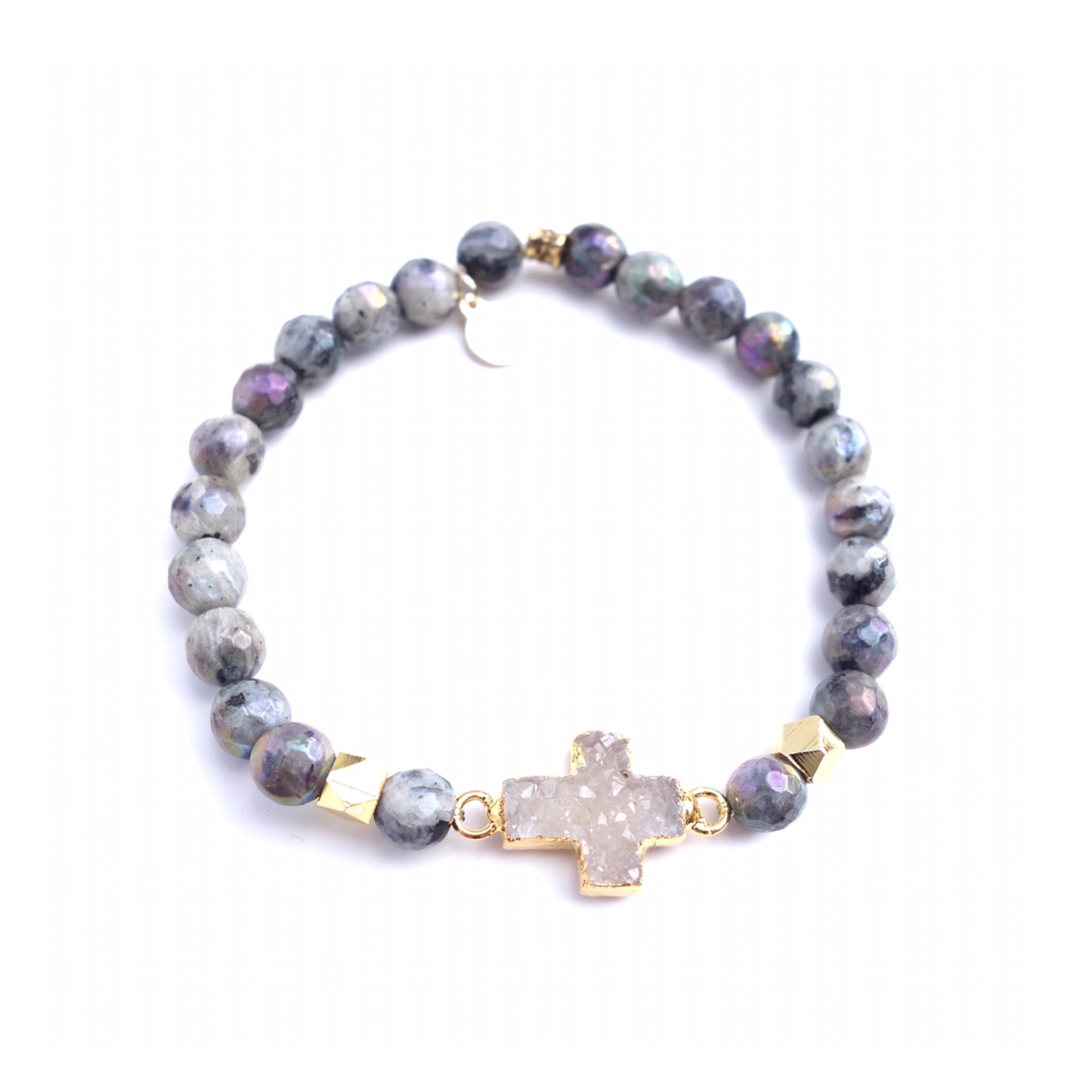 Faith Petite Bracelet - Labradorite / Standard size / 
