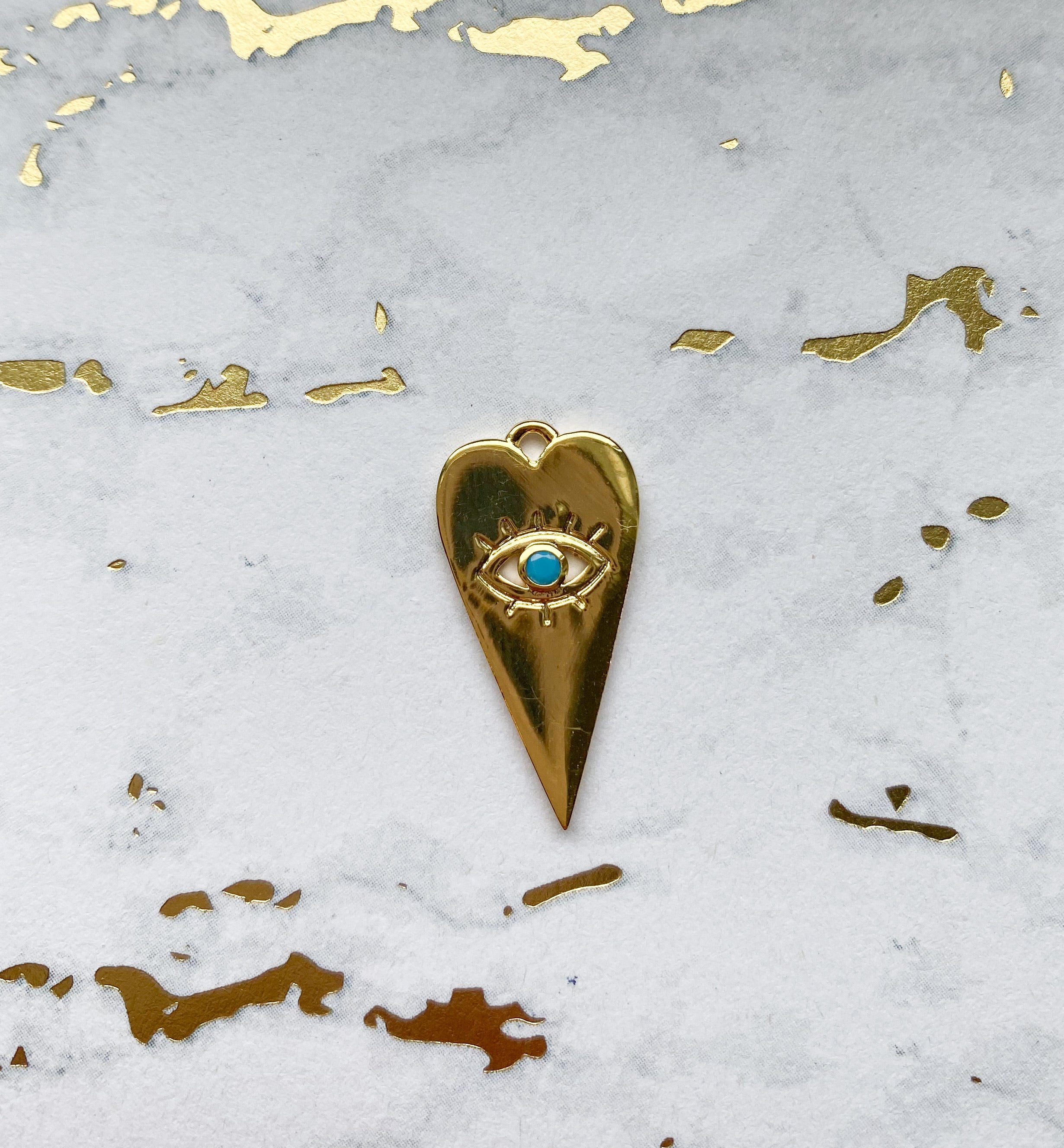 Eye Heart Charm - Rania Dabagh Jewelry