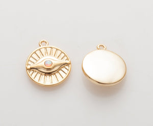 Opal Evil Eye Charm - Rania Dabagh Jewelry