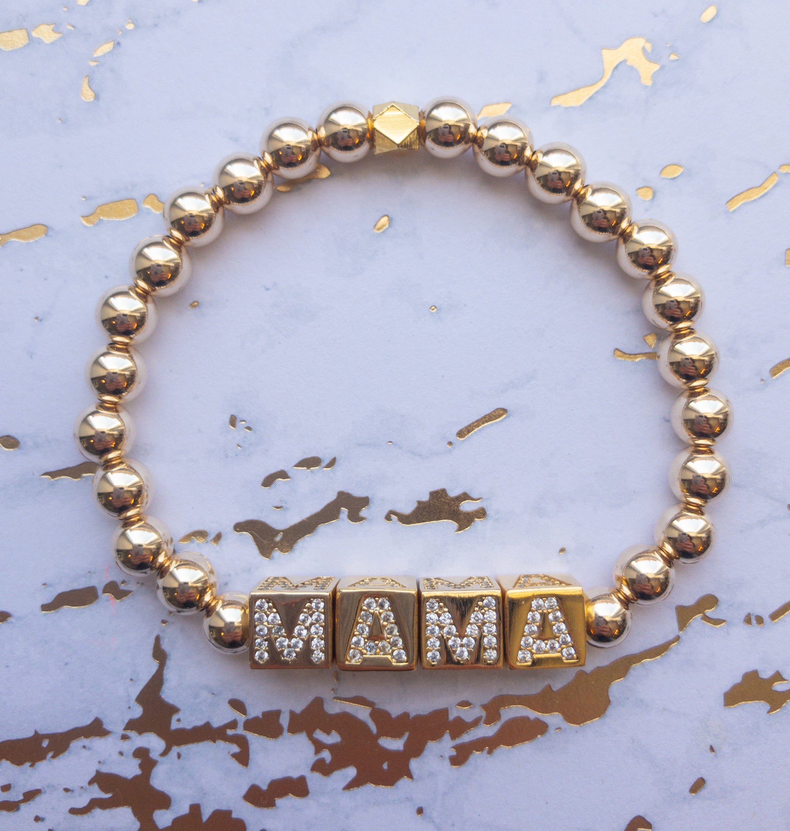 MAMA Gold Filled Bracelet - Rania Dabagh Jewelry