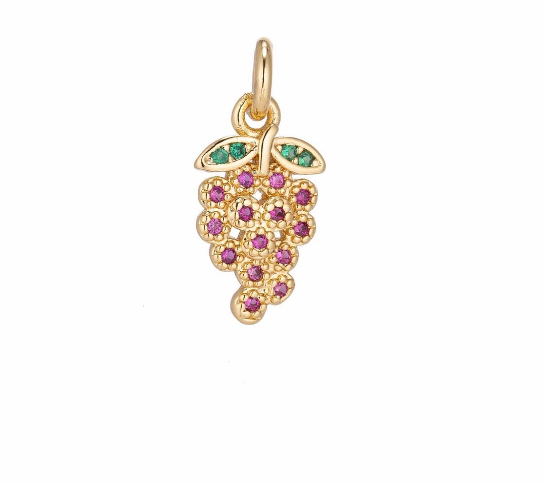 Grapes Charm - Rania Dabagh Jewelry