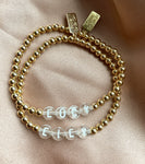 Say it Bracelet with Clear beads