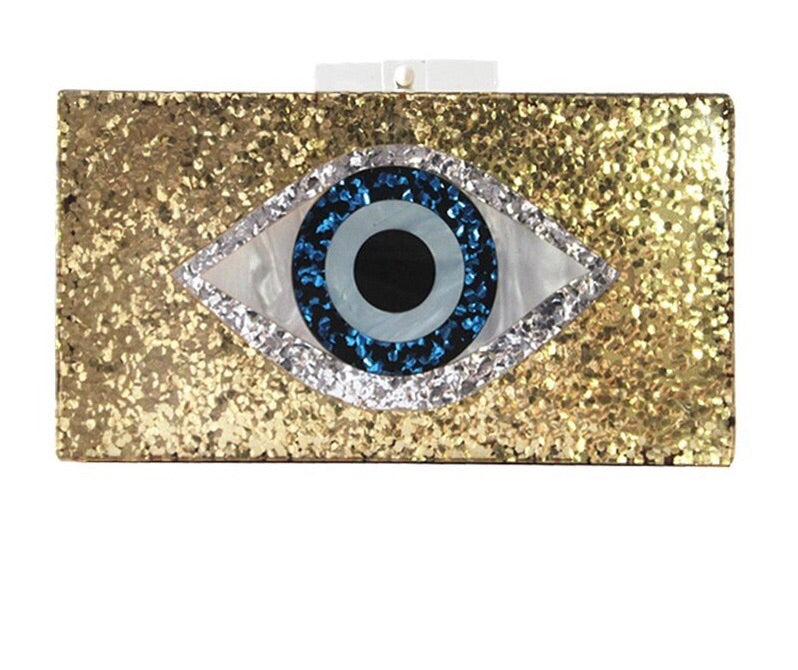 Eye See You Clutch - Rania Dabagh Jewelry
